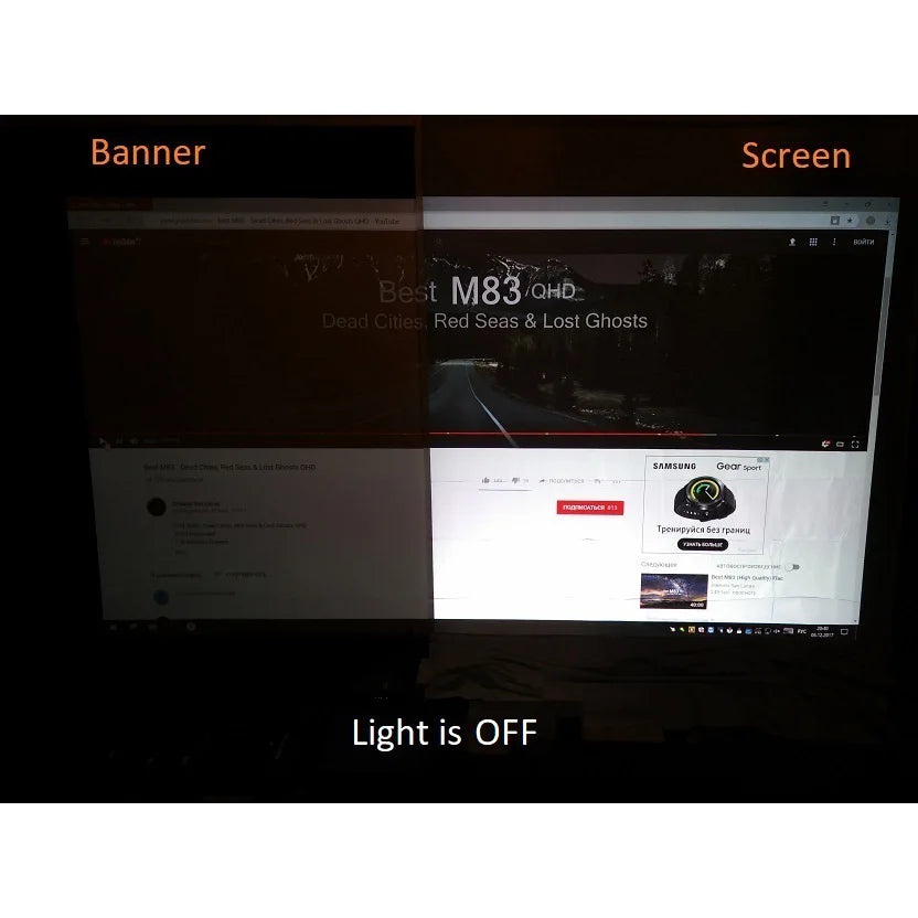 Anti-Light Projection Screen